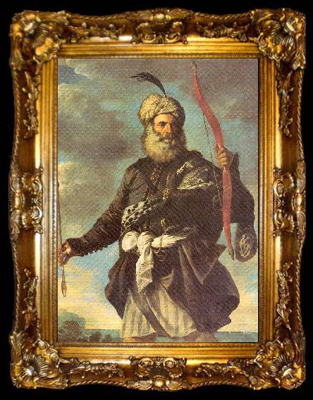 framed  MOLA, Pier Francesco Barbary Pirate with a Bow, ta009-2